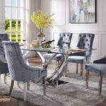 Meja Makan Marmer Stainless Minimalis Jepara