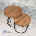 Jual 1 Set Meja Kopi Minimalis Kaki Besi Industrial