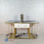 Meja Konsul Minimalis Gold Elegan Top Marmer, Meja Konsul Laci Cat Putih Duco, Contoh Meja Konsul Jati, Desain Meja Konsul, Meja Konsul Cantik Minimalis, Meja Konsol, Meja Marmer