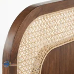 Detail Tempat Tidur Headboard Rotan Minimalis