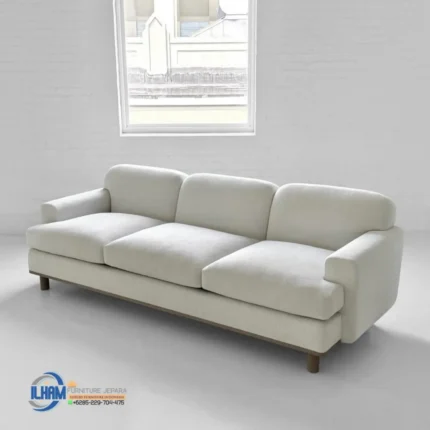 Sofa Minimalis Terbaru 3 Seater Simple Elegant