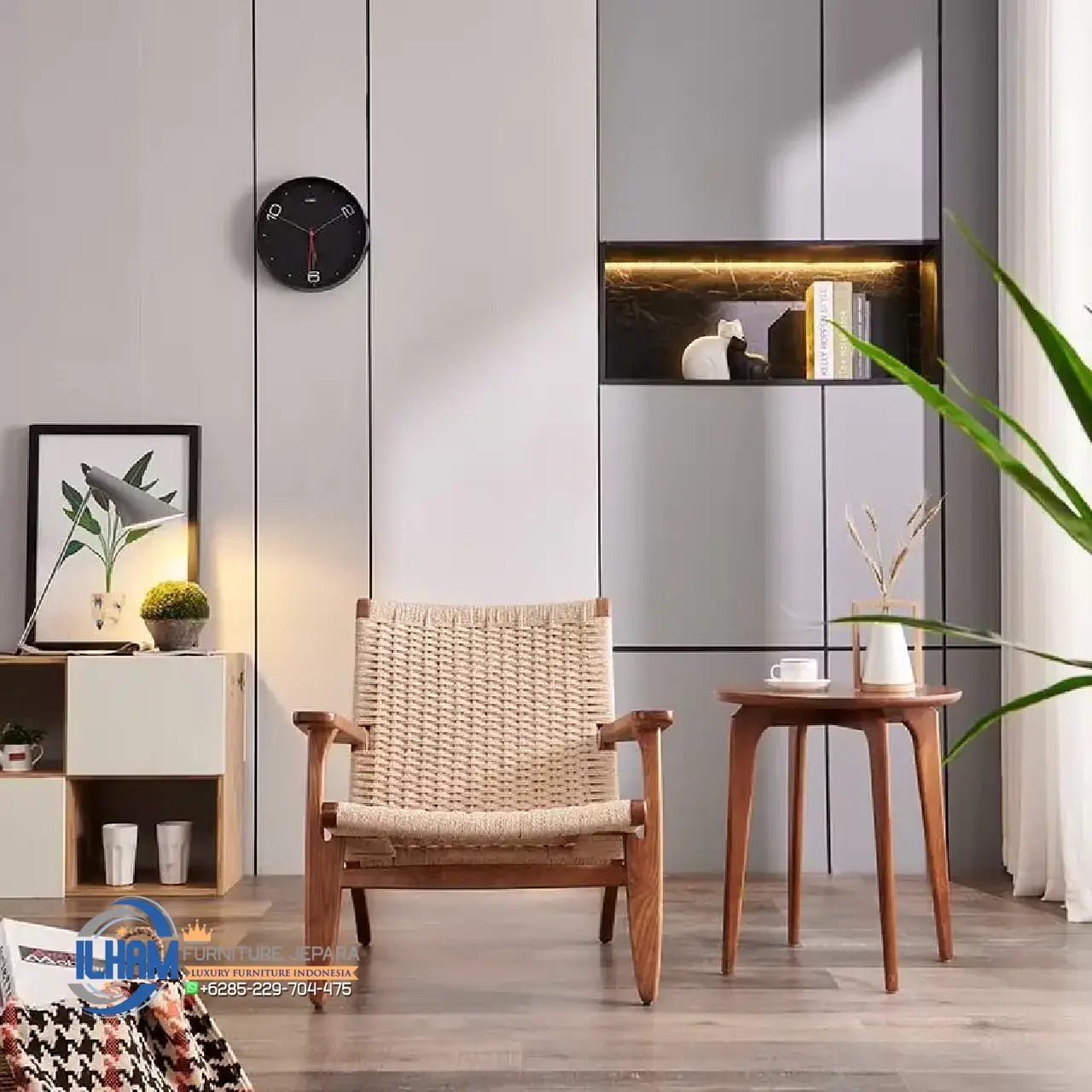 Arm Chair Kayu Jati Modern Design