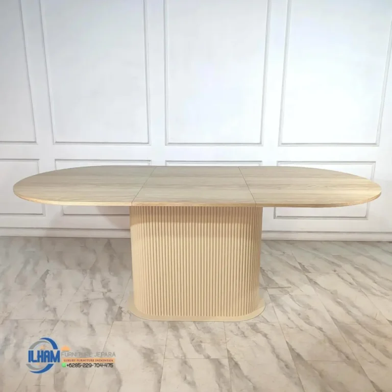 Dining Table Meja Makan Kayu Jati Solid Terbaru
