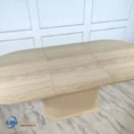 Dining Table Meja Makan Top Kayu Jati Solid