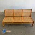 Jual Kursi Rattan Kangaroo Jati Minimalis 3 Dudukan
