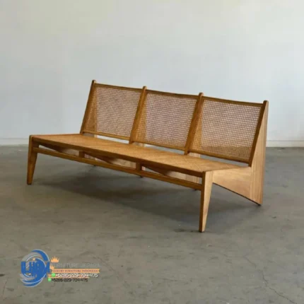 Wooden Bench Kursi Rattan Kangaroo Jati Minimalis