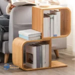 Meja Rak Kayu Minimalis Modern Geometry