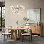 Meja Makan Kayu Jati Set Kursi Cafe Minimalis