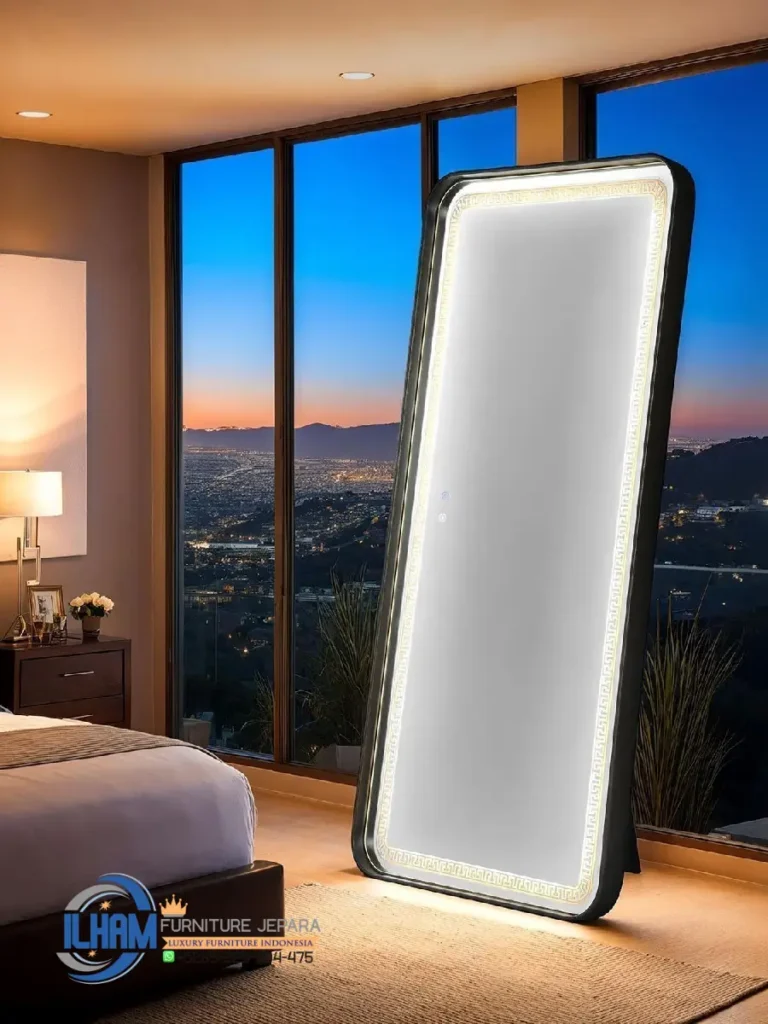 Pigura Cermin Full Body Minimalis Standing Mirror Terbaru