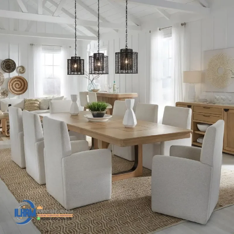 Set Meja Makan Minimalis Mewah Apartemen