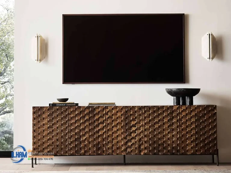 Bufet Media Console TV Stand Minimalis Jepara