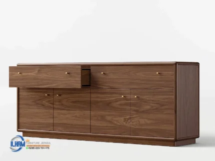 Credenza Bufet Ruang Tamu Kayu Jati