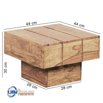 Custom Meja Ruang Tamu Minimalis Teakwood