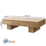 Custom Meja Tamu Panjang Kayu Trembesi Modern