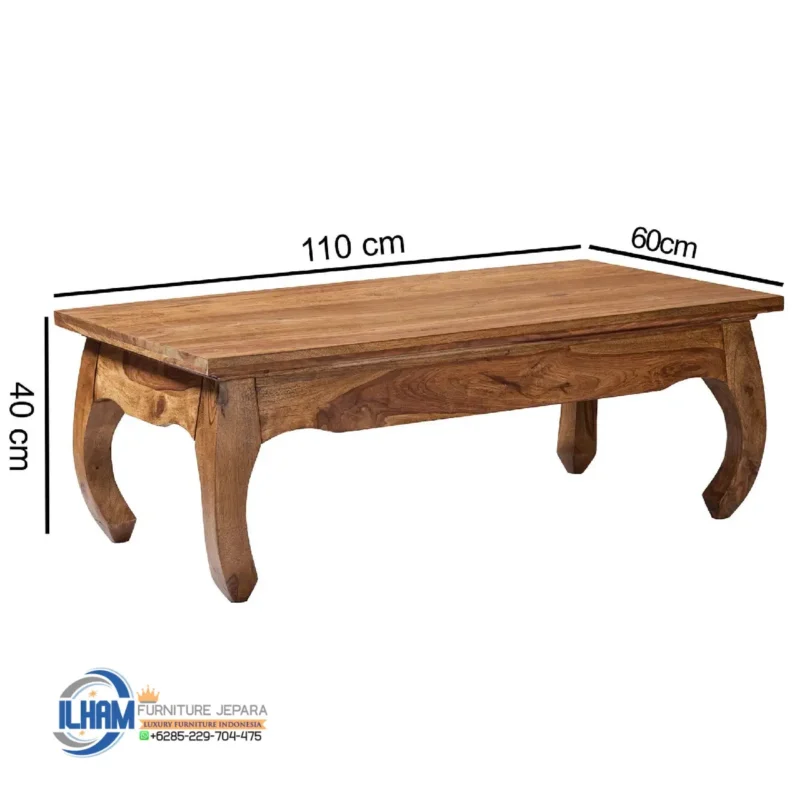 Jual Meja Tamu Jati Coffe Table Solid Wood