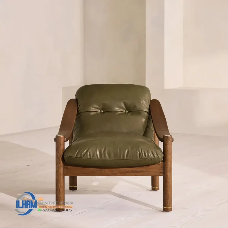 Karine Armchair Sofa Kulit Mewah