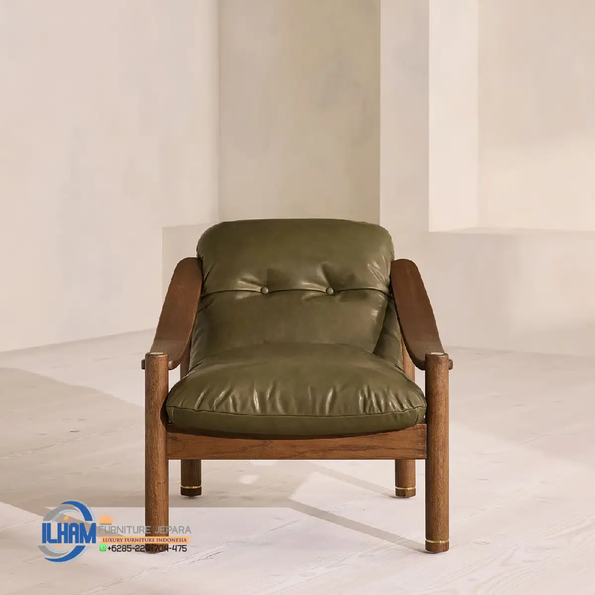 Karine Armchair Sofa Kulit Mewah