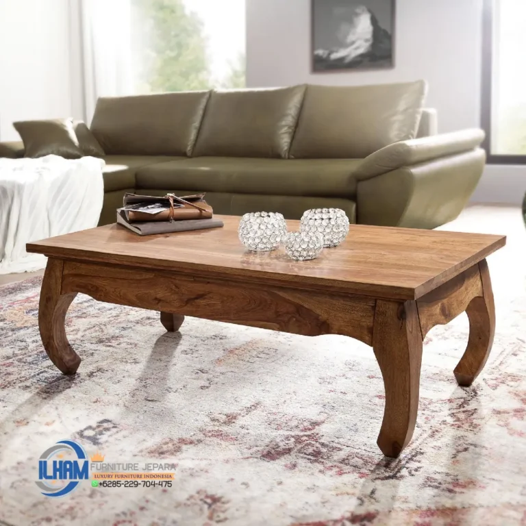 Meja Tamu Jati Coffe Table Solid Wood