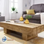 Meja Tamu Panjang Kayu Trembesi Modern