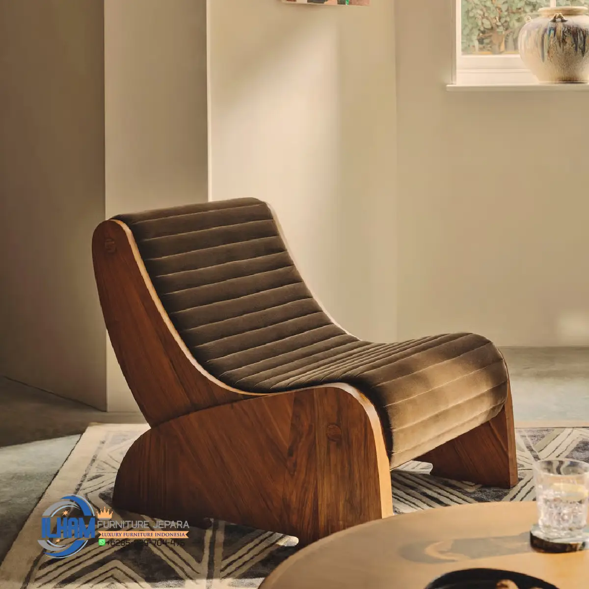 Sullivan Armchair Sofa 1 Dudukan Minimalis H77 x W75 x D93cm