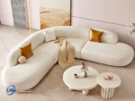 Sofa Sudut Modern Lengkung Minimalis Terbaru a