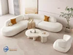 Sofa Sudut Modern Lengkung Minimalis Terbaru c