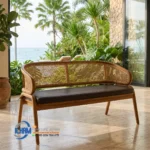 Kursi Bangku Rotan Retro Minimalis Jepara