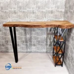 Meja Konsol Jepara Kaki Besi Industrial Style
