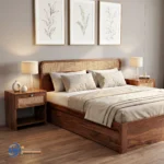 Model Tempat Tidur Jati Rotan Minimalis Villa Bandung