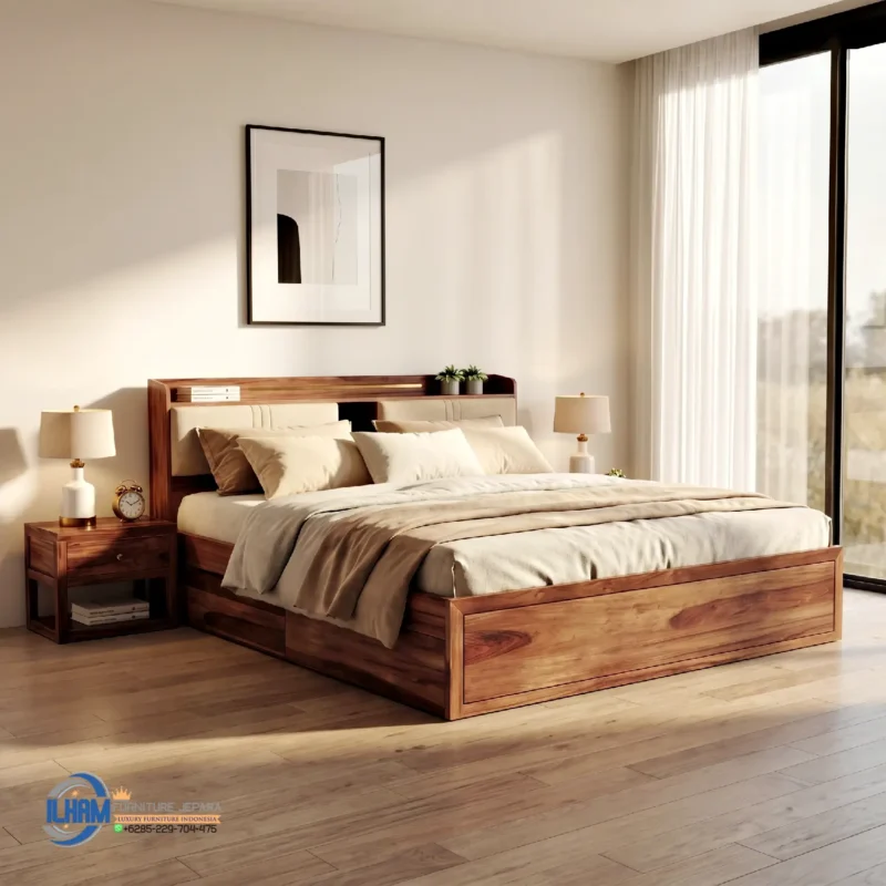 Tempat Tidur Jati Mewah Hotel Villa Bali