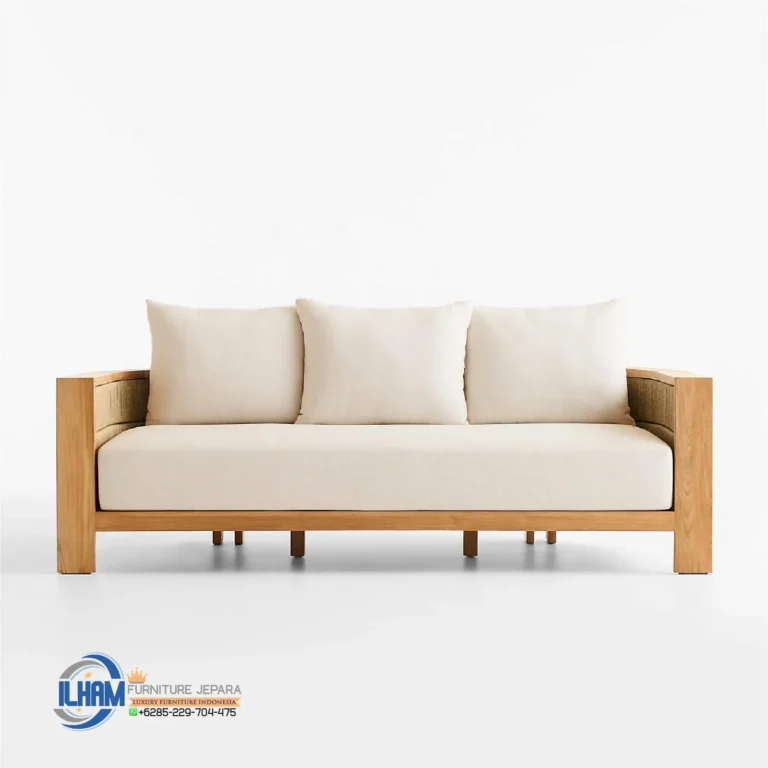 Sofa Outdoor Kayu Jati Jepara Minimalis