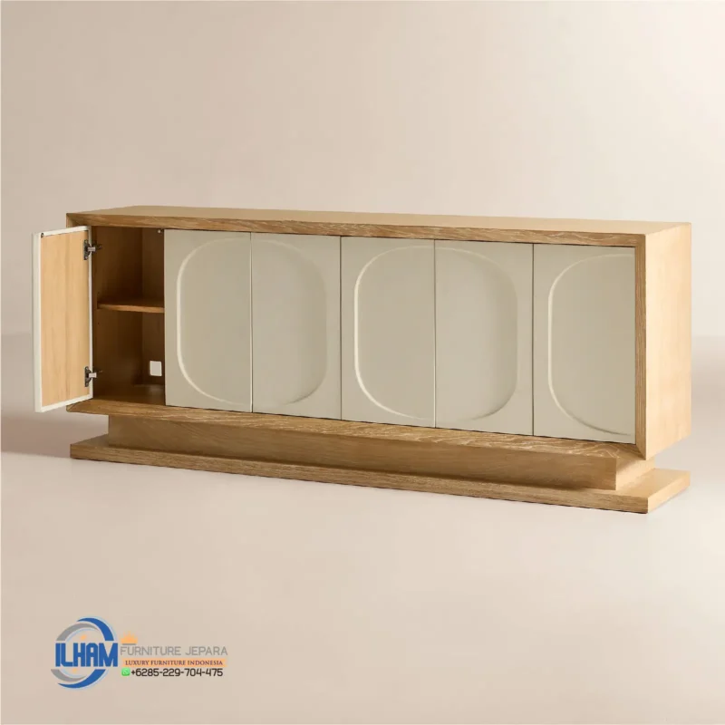 Terry Bufet Minimalis 4 Pintu Modern