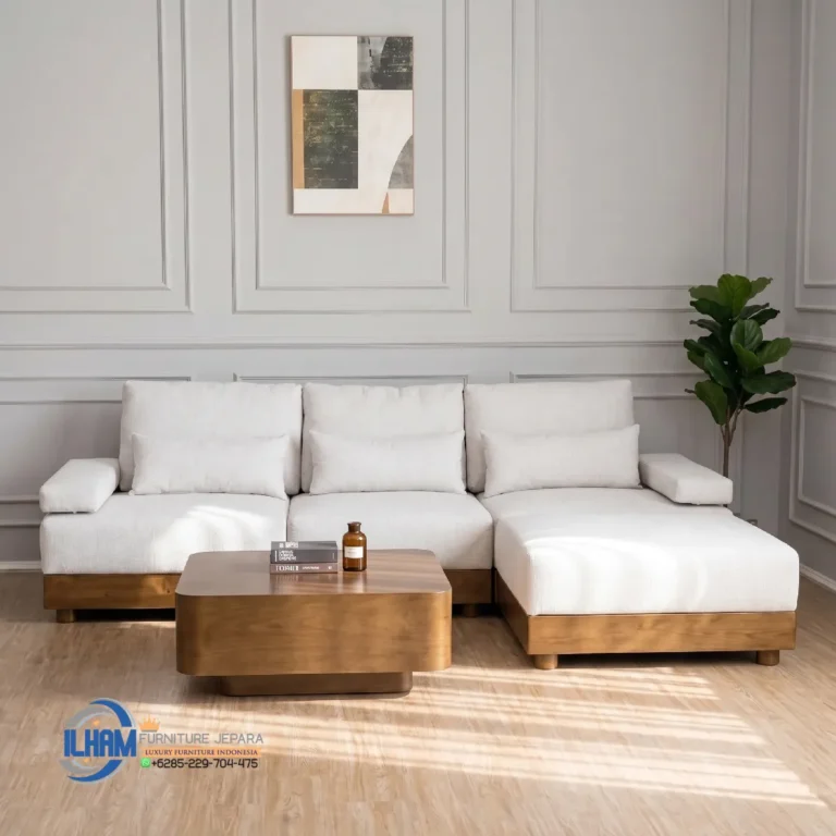 Model Sofa Tamu Minimalis Modern L-Shape