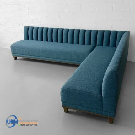 Sofa Sudut Kayu Jati Minimalis Modern