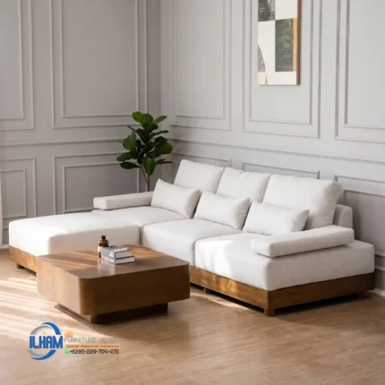 Sofa Tamu Minimalis Modern L-Shape